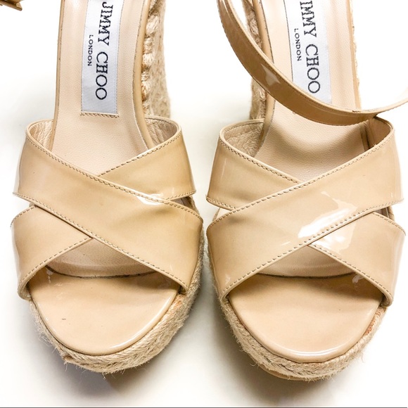 Jimmy Choo “Phoenix” Espadrille Platform Wedges - Picture 3 of 6